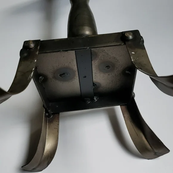 Black Metal Candle/plant Stand 12in - Picture 2 of 10